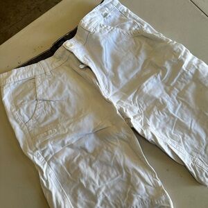 Men's White Casual shorts